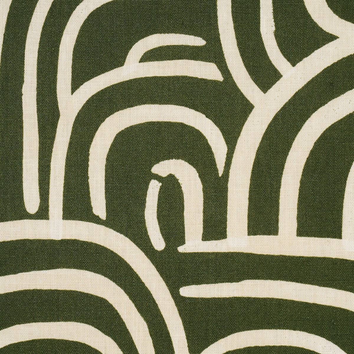 Schumacher 182363 NEW BEAT in OLIVE Fabric - BACKDROP