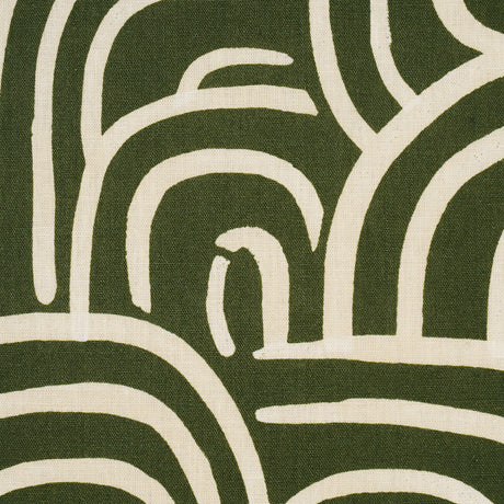 Schumacher 182363 NEW BEAT in OLIVE Fabric - BACKDROP