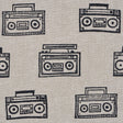 Schumacher 182450 ODE HAND BLOCK in CHARCOAL Fabric - HADIYA