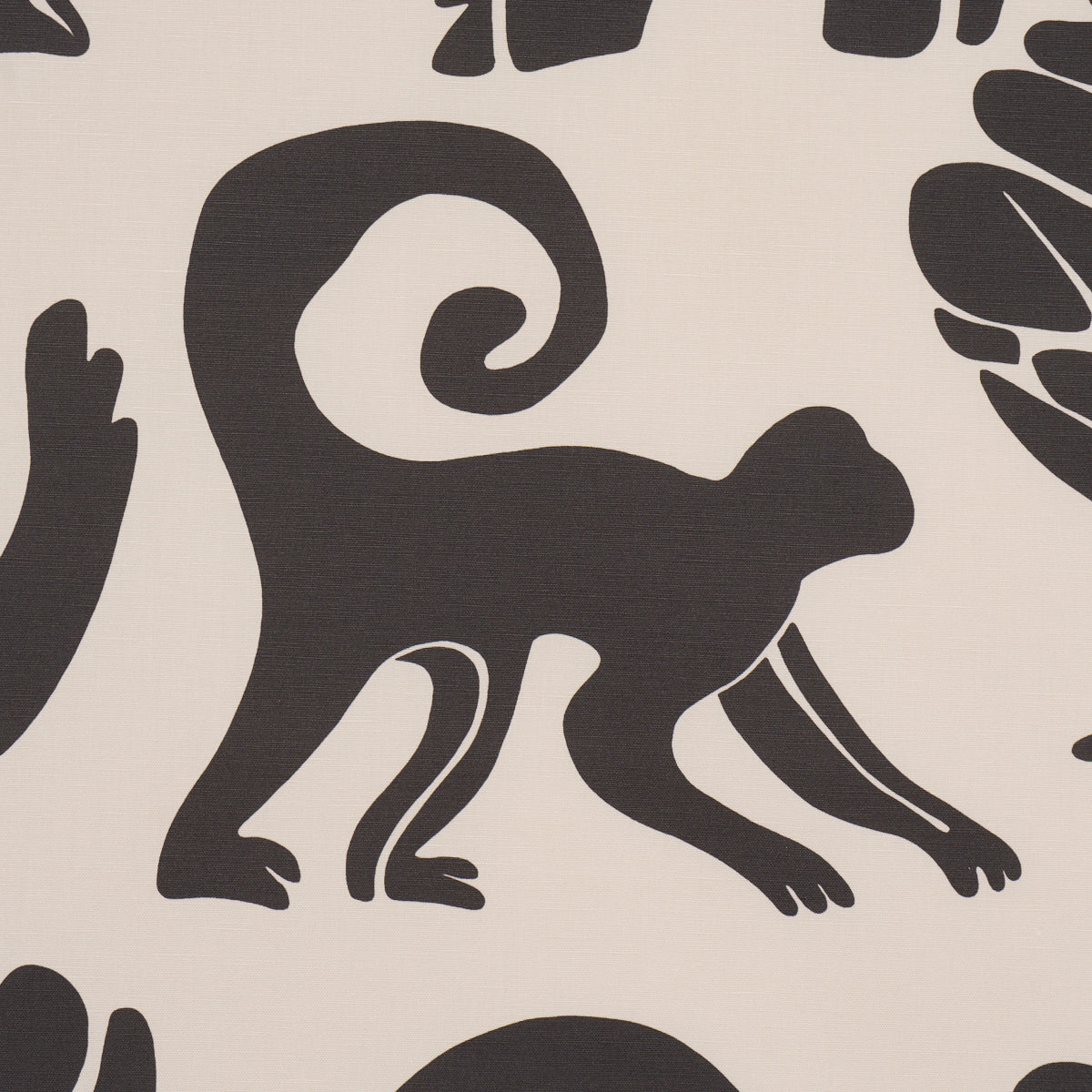 Schumacher 182492 CALL OF THE JUNGLE in BLACK Fabric - CLOUD