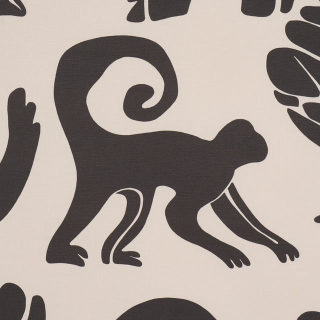 Schumacher 182492 CALL OF THE JUNGLE in BLACK Fabric - CLOUD