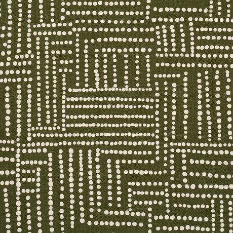 Schumacher 182580 COCO HAND SCREEN PRINT in PALM TREE GREEN 