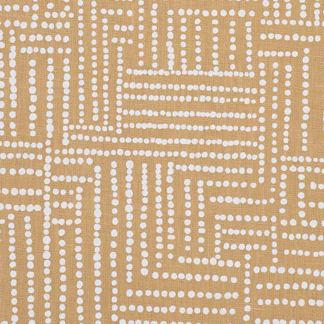 Schumacher 182581 COCO HAND SCREEN PRINT in SUNBLEACHED OCHR