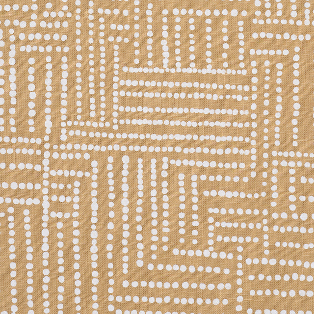 Schumacher 182581 COCO HAND SCREEN PRINT in SUNBLEACHED OCHR