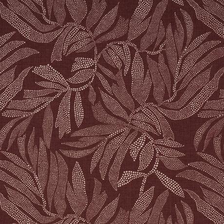 Schumacher 182590 TAYRONA PALM MOSAIC in CAYENNE LATTE Fabri
