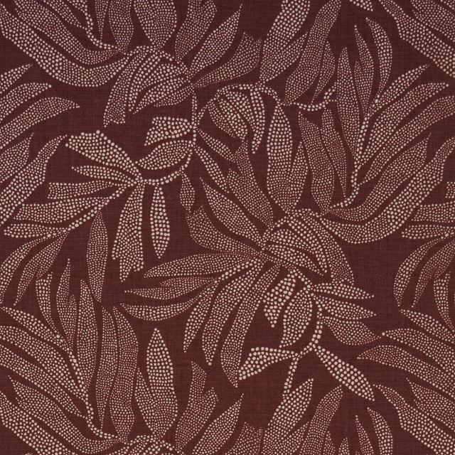 Schumacher 182590 TAYRONA PALM MOSAIC in CAYENNE LATTE Fabri
