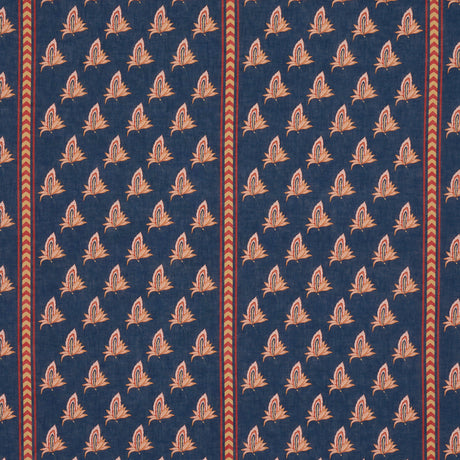 Schumacher 182600 BANGALORE IMAGINATION in BLEU Fabric - LAU