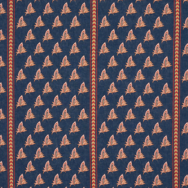 Schumacher 182600 BANGALORE IMAGINATION in BLEU Fabric - LAU