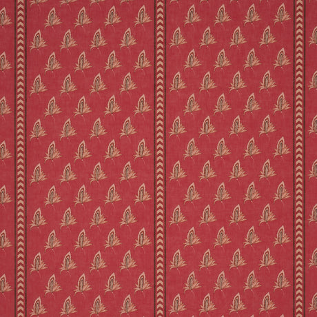 Schumacher 182601 BANGALORE IMAGINATION in ROUGE Fabric - LA