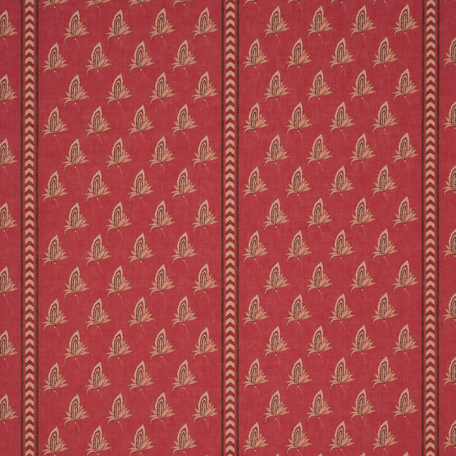 Schumacher 182601 BANGALORE IMAGINATION in ROUGE Fabric - LA