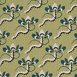 Schumacher 182610 BOMBAY RAINBOW in LEAF Fabric - LAURA GONZ