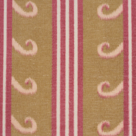 Schumacher 182631 ROMAN REVERIE in GOLD & ROSE Fabric - LAUR