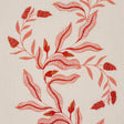 Schumacher 182640 VAGARY VINES in CORAL Fabric - LAURA GONZA