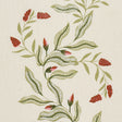 Schumacher 182642 VAGARY VINES in WATERMELON Fabric - LAURA 