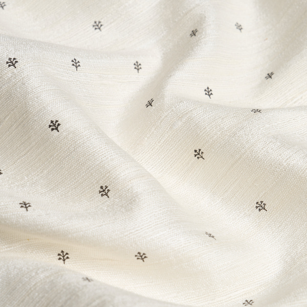 Schumacher 182681 ENGELMANN SILK HAND PRINT in BROWN Fabric 