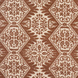 Schumacher 182700 BERKELEY HAND PRINTED SILK in CHESTNUT Fab