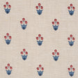 Schumacher 182720 MOIRA HAND PRINT in CERISE & INK Fabric - 