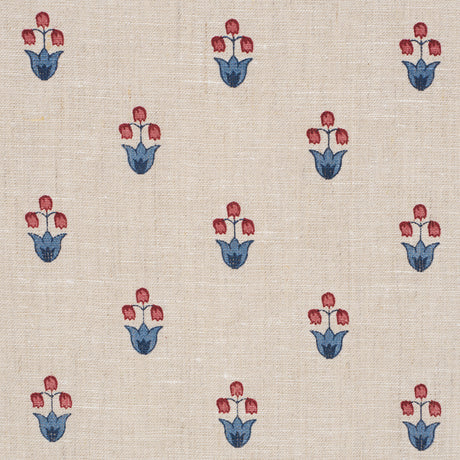 Schumacher 182720 MOIRA HAND PRINT in CERISE & INK Fabric - 