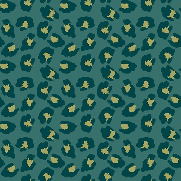 Galerie 18535 Green Leopard Print