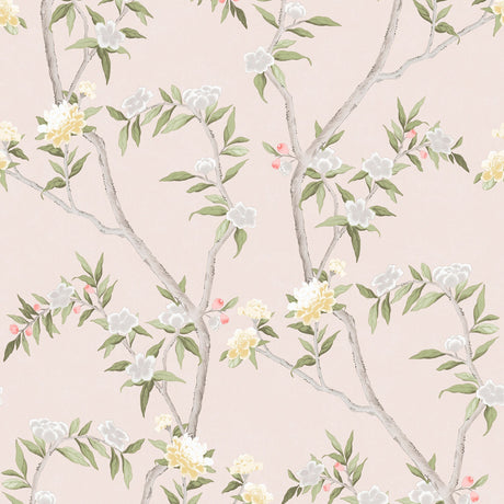 Galerie Spring Blossom Chinoiserie Pink Wallpaper 1900-4