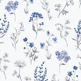 Galerie 1901-1 Blue Botanical - Eade's Wallpaper