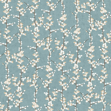 Galerie Spring Blossom Sakura Row Blue Wallpaper 1904-1