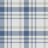 Galerie 1906-2 Blue Plaid - Eade's Wallpaper