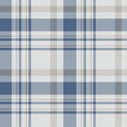 Galerie 1906-2 Blue Plaid - Eade's Wallpaper