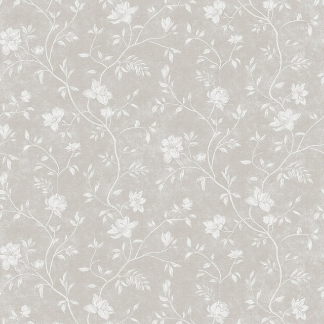 Galerie Spring Blossom Magnolia Silver Grey Wallpaper 1907-2