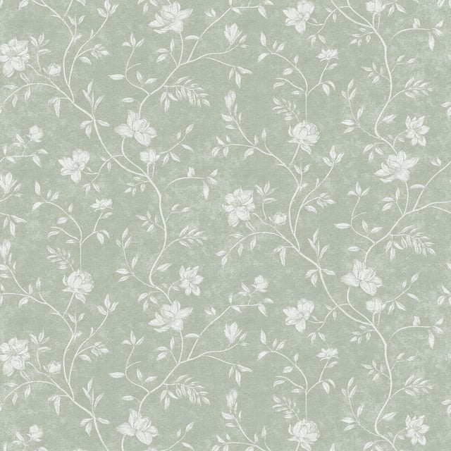 Galerie Spring Blossom Magnolia Green Wallpaper 1907-5