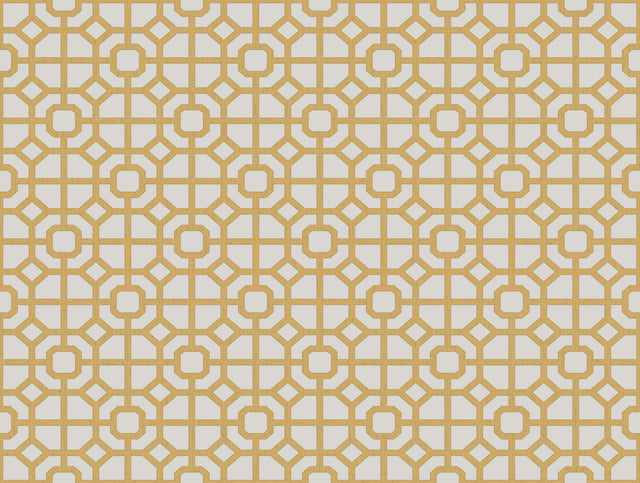 Galerie Spring Blossom Lattice Gold Wallpaper 1908-2