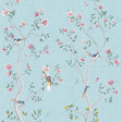 Galerie Spring Blossom Chinoiserie Blue Mural 1911-1