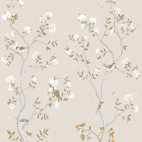 Galerie Spring Blossom Chinoiserie Beige Mural 1911-2