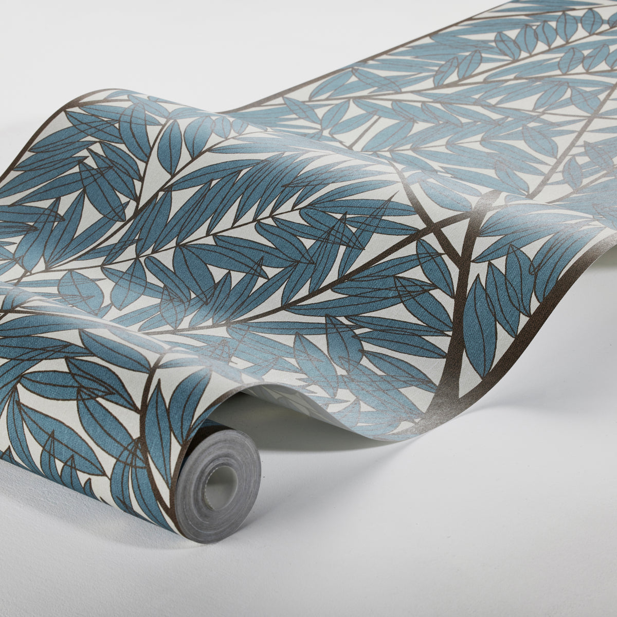 Schumacher Korgpil Mural Blue Wallpaper - Eade's Wallpaper