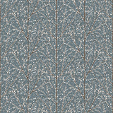 Schumacher Korgpil Mural Blue Wallpaper - Eade's Wallpaper