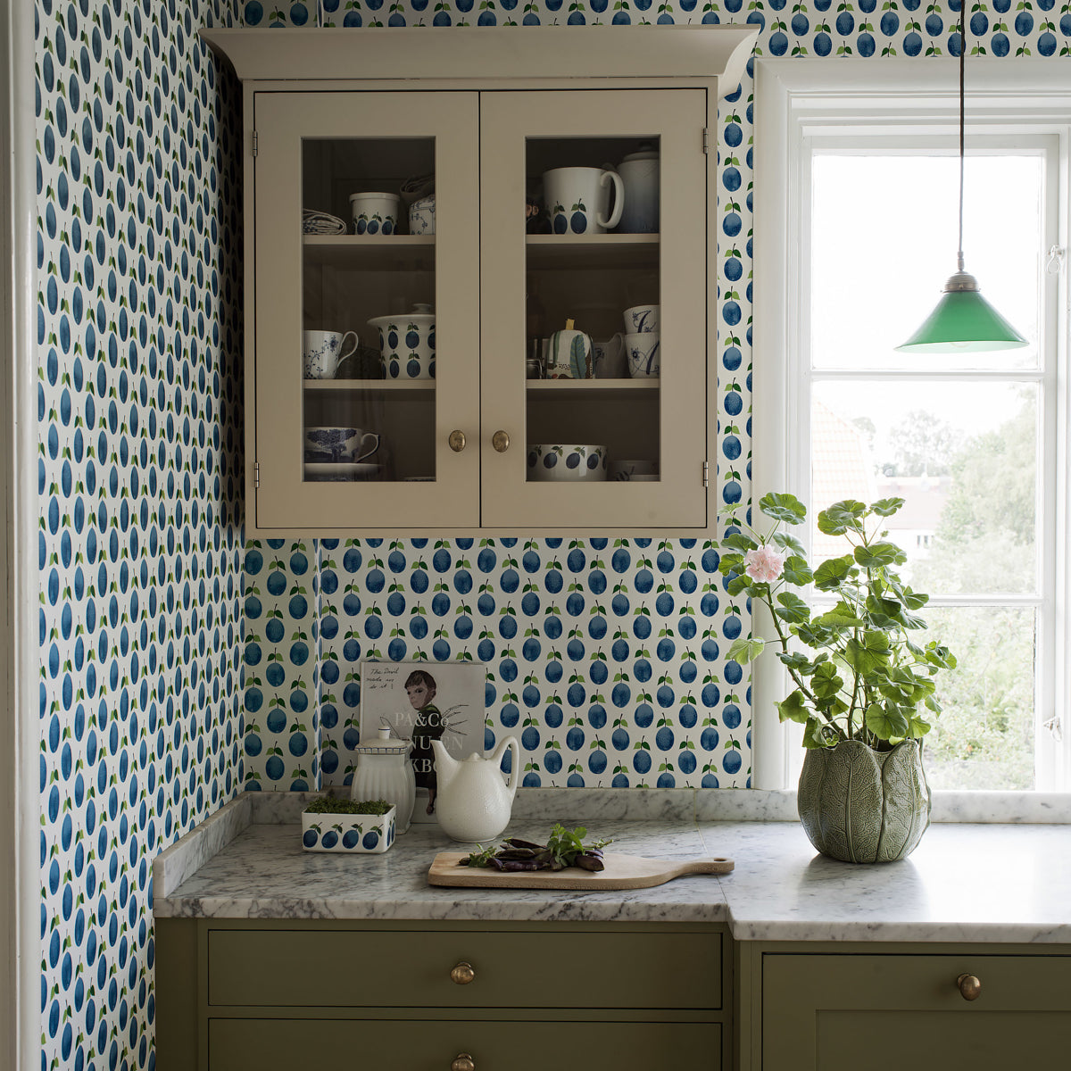 Schumacher 1974 PRUNUS in BLUE Wallpaper - BORÃ…STAPETER