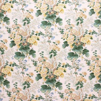 LEE JOFA 2000163.23.0 ALTHEA COTTON P CITRON Fabric - Eade's Wallpaper