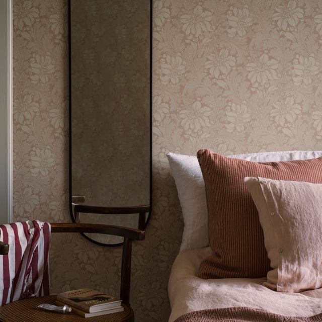 Schumacher 2009 ACANTHUS GARDEN in BLUSH Wallpaper - BORÃ…ST