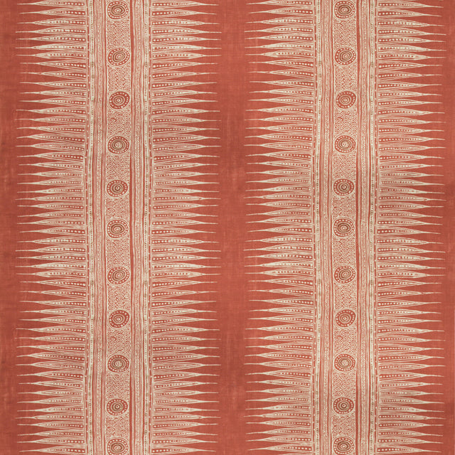 LEE JOFA 2010136.119.0 INDIAN ZAG MADDER Fabric - Eade's Wallpaper