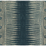 LEE JOFA 2010136.50.0 INDIAN ZAG INDIGO Fabric - Eade's Wallpaper