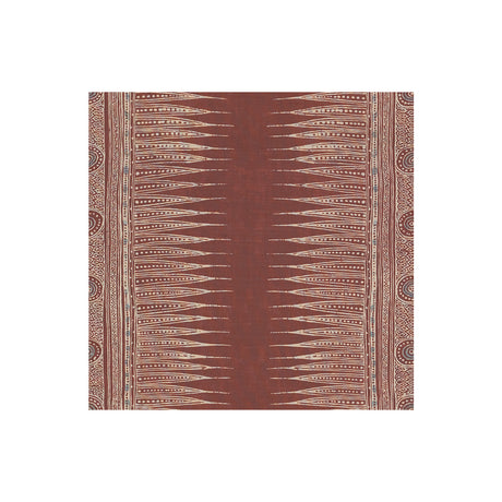 LEE JOFA 2010136.9.0 INDIAN ZAG PAPRIKA Fabric - Eade's Wallpaper