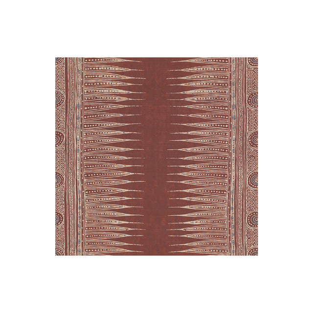 LEE JOFA 2010136.9.0 INDIAN ZAG PAPRIKA Fabric - Eade's Wallpaper