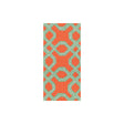 LEE JOFA 2011101.125.0 WELL CONNECTED AQUA/ORANGE Fabric - Eade's Wallpaper