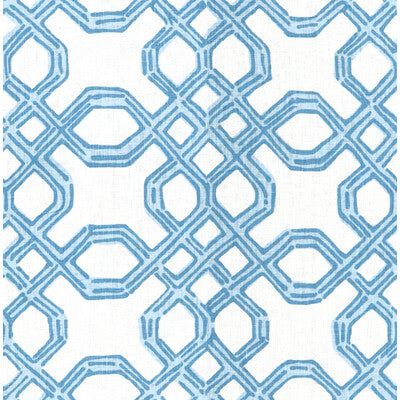LEE JOFA 2011101.51.0 WELL CONNECTED TIDE BLUE Fabric - Eade's Wallpaper