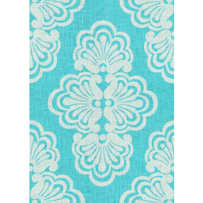 LEE JOFA 2011104.15.0 SHELL WE SHORELY BLUE Fabric - Eade's Wallpaper