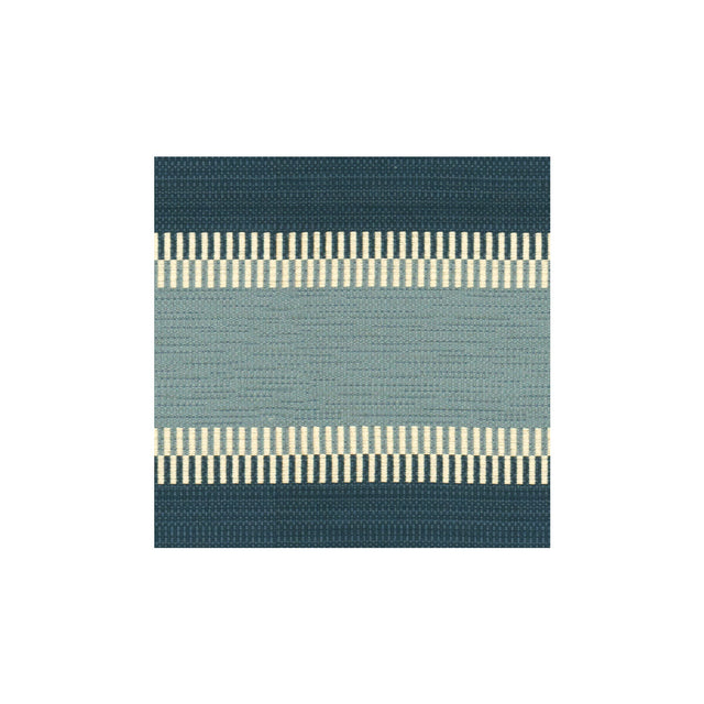 LEE JOFA 2012128.505.0 DORINDA STRIPE BLUE Fabric - Eade's Wallpaper