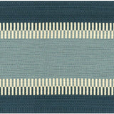 LEE JOFA 2012128.505.0 DORINDA STRIPE BLUE Fabric - Eade's Wallpaper