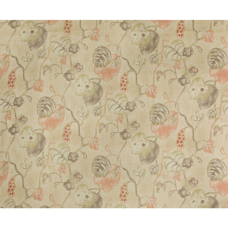LEE JOFA 2012157.310.0 ANTIBES PRINT OLIVE/PLUM Fabric - Eade's Wallpaper