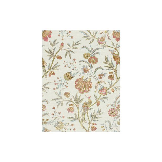 LEE JOFA 2013124.715.0 SEAFIELD PINK/AQUA Fabric - Eade's Wallpaper