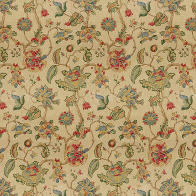 LEE JOFA 2013130.519.0 TIDEWATER BLOCK RUBY/BLUE Fabric - Eade's Wallpaper